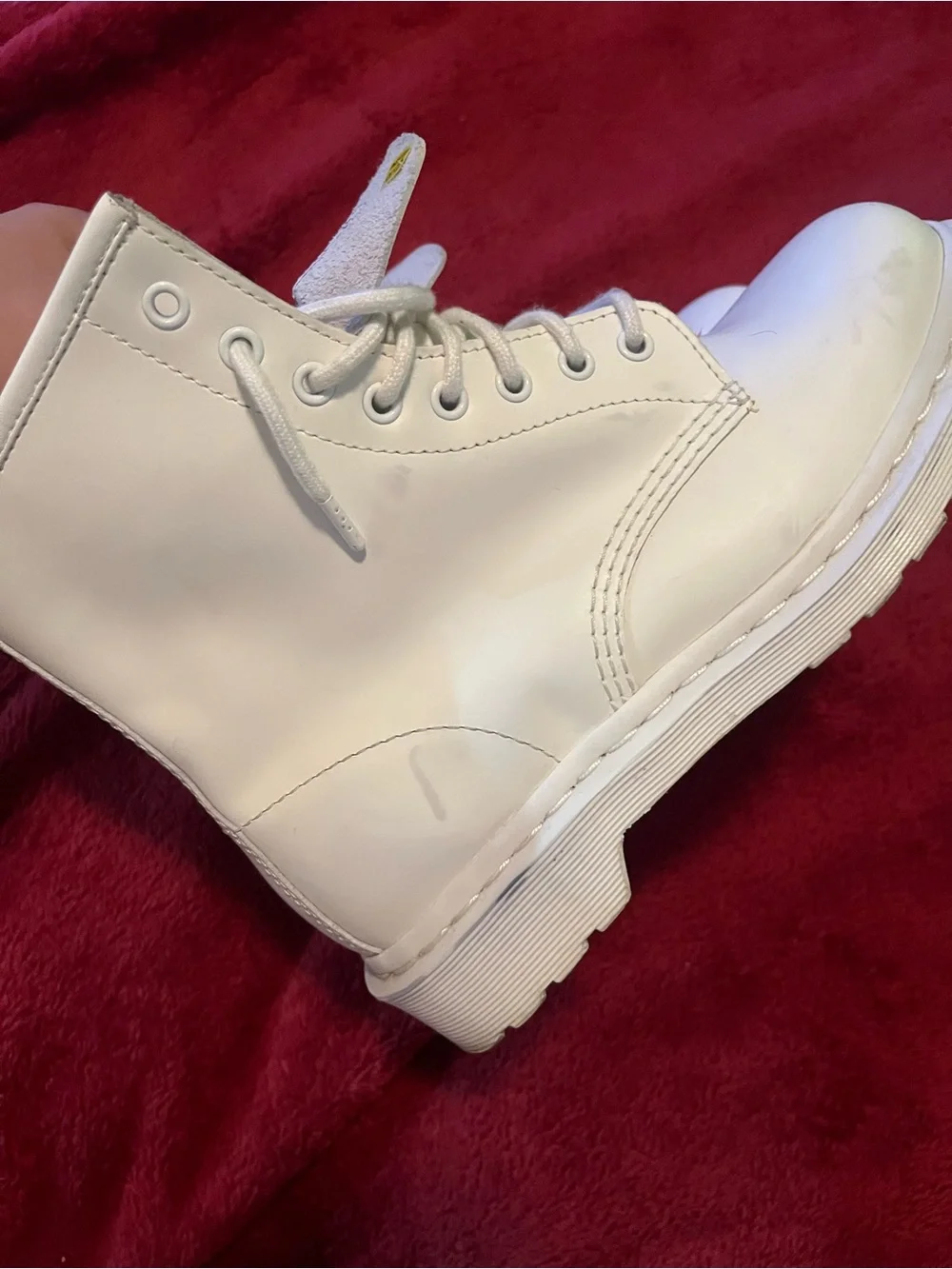 Doc martins mono white rare edition. Sz 8 men / 9 women